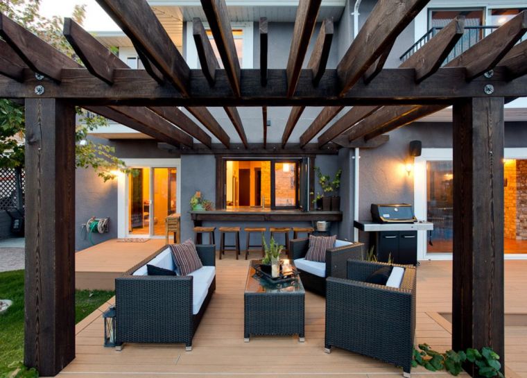 faire une terrasse en bois idee pergola style moderne