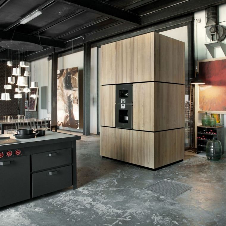 meubles cuisine design idee amenagement loft