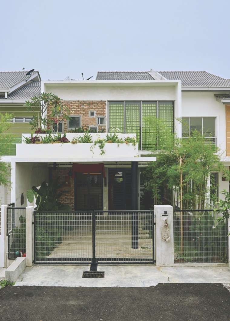 toiture végétalisée architecte maison avec patio
