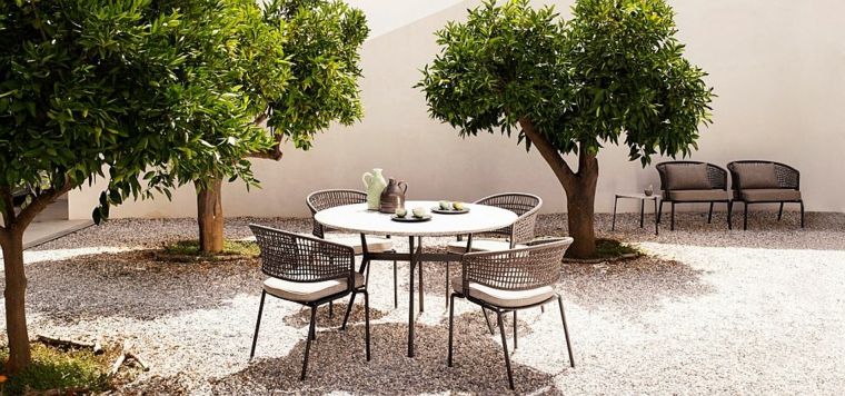 mobilier de jardin design chaises extérieur moderne tendance
