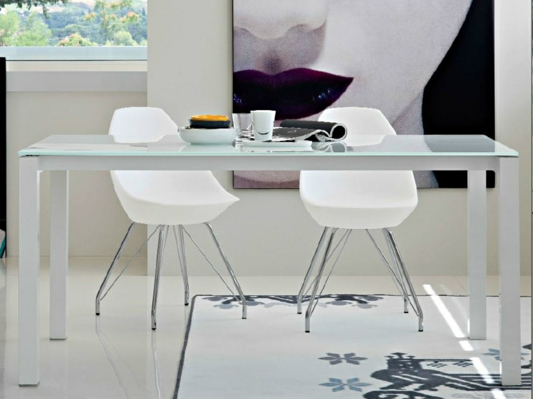 tables modernes verre rectangulaires design 