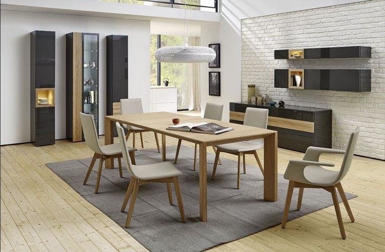 table salle à manger extensible meuble bois