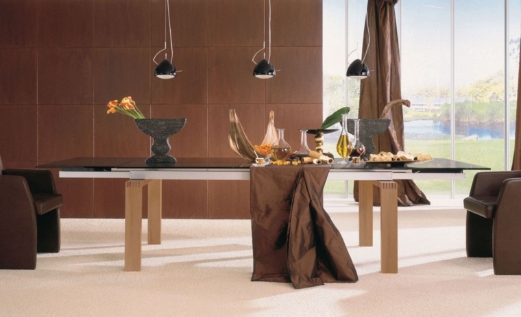 table salle à manger extensible interieur moderne