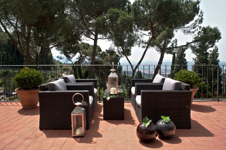 mobilier moderne terrasse design italien