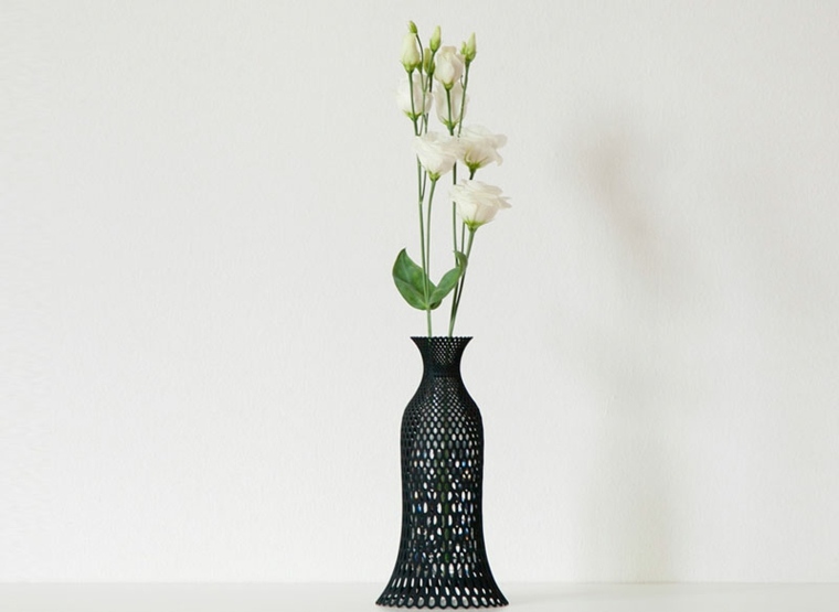vase design bouteille plastique récup idée déco intérieure fleurs 3D