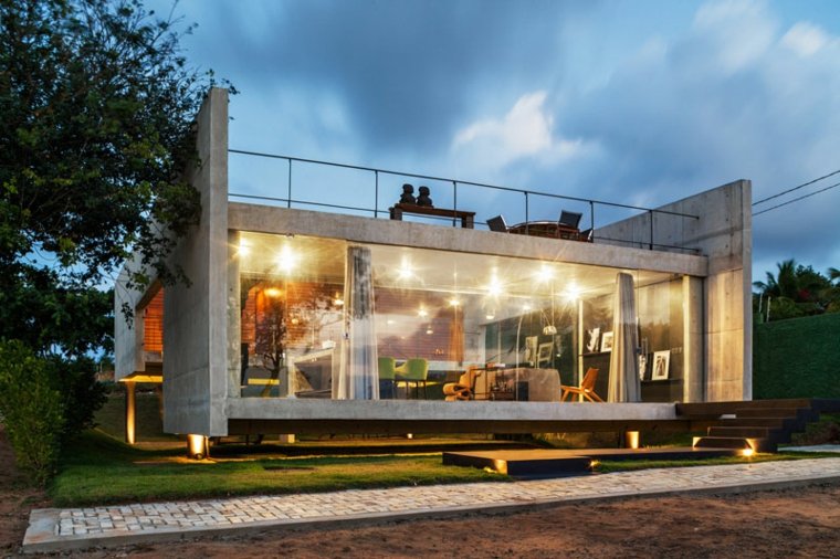 design moderne grande maison tendance éclairage idée