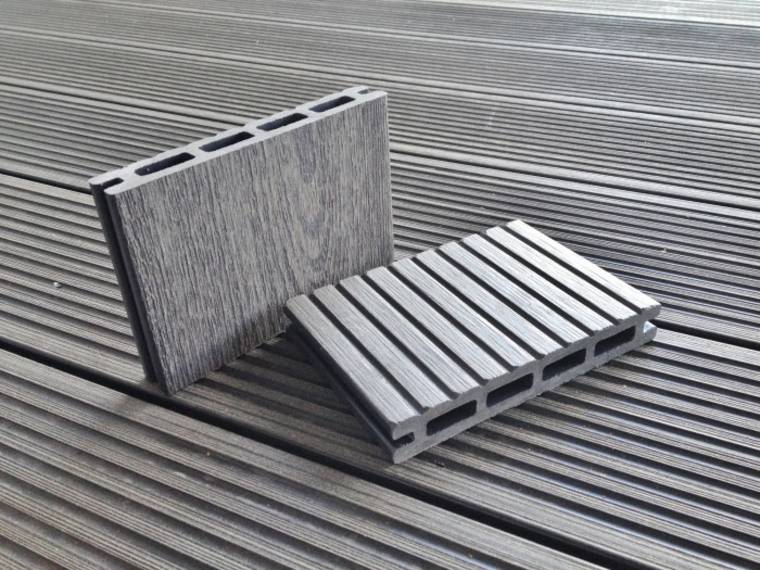 terrasse en bois composite idée gris extérieur terrasse