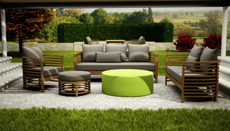 idée aménagement terrasse photo meubles bois