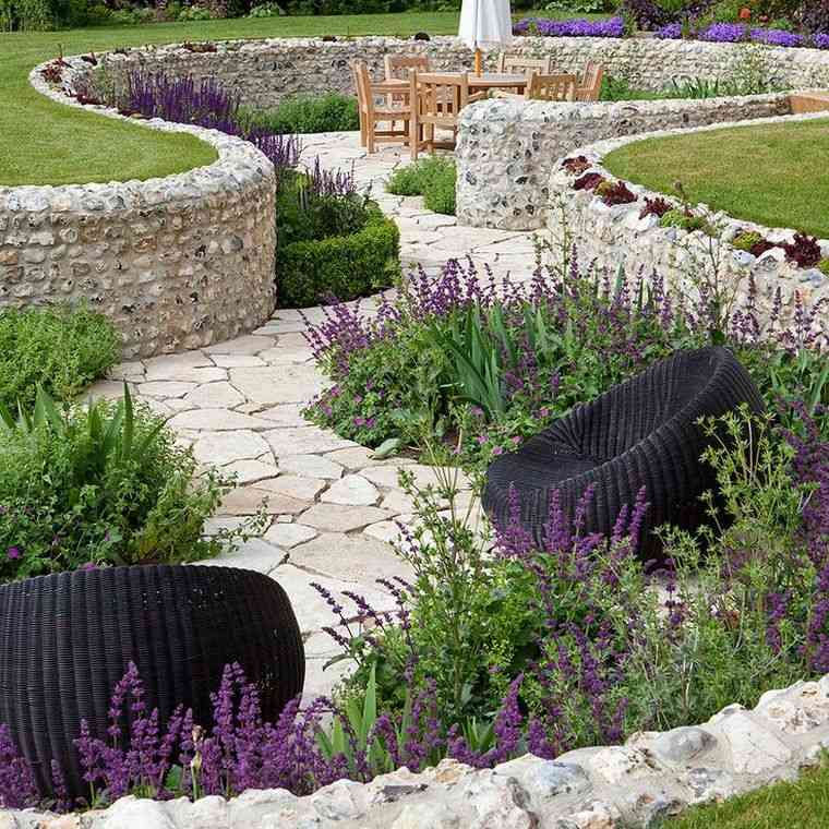 jardin paysager idee decoration pierre