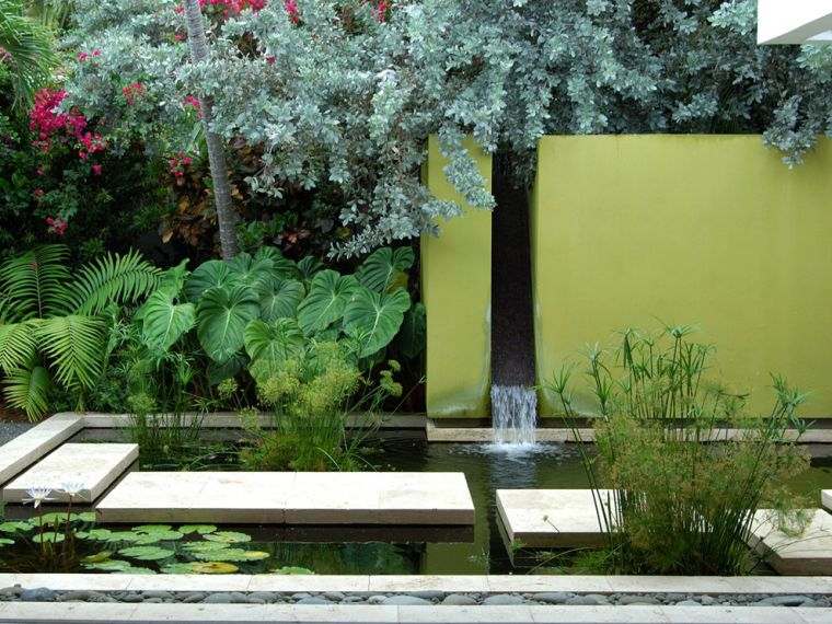 jardins-aquatiques modernes idees bassin eau