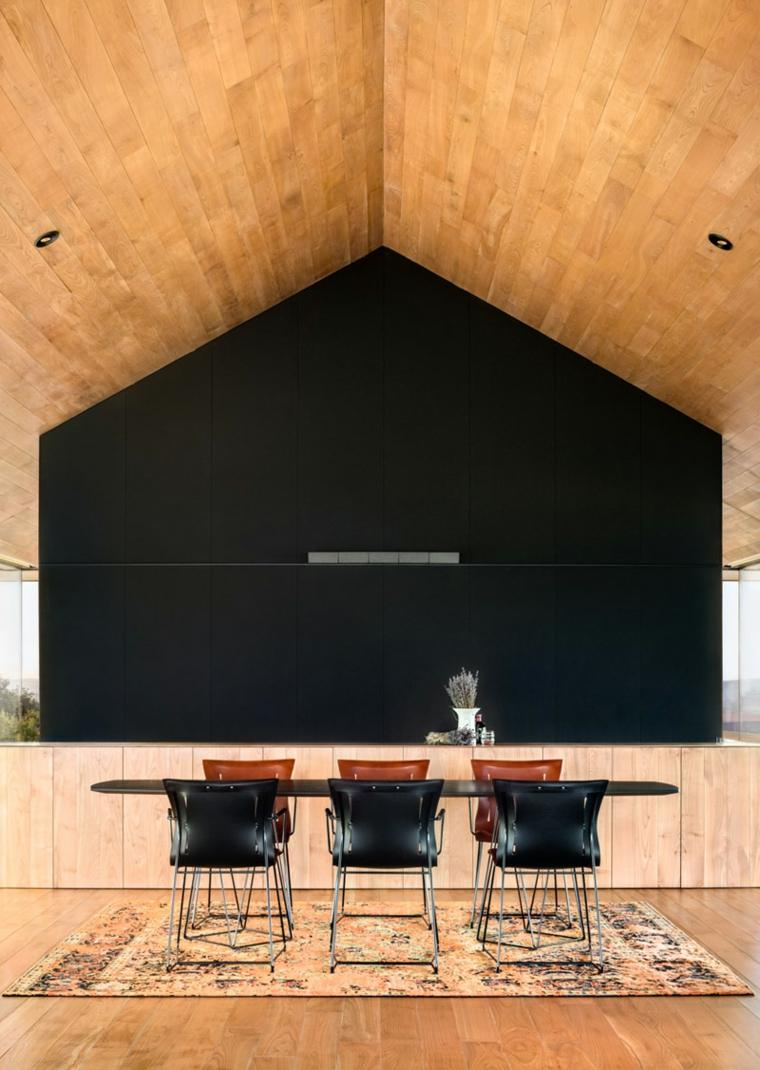 maison d'architecte design salel à manger table chaises