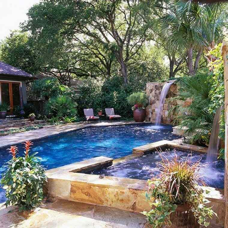 pierre pour jardin piscine decoration idees