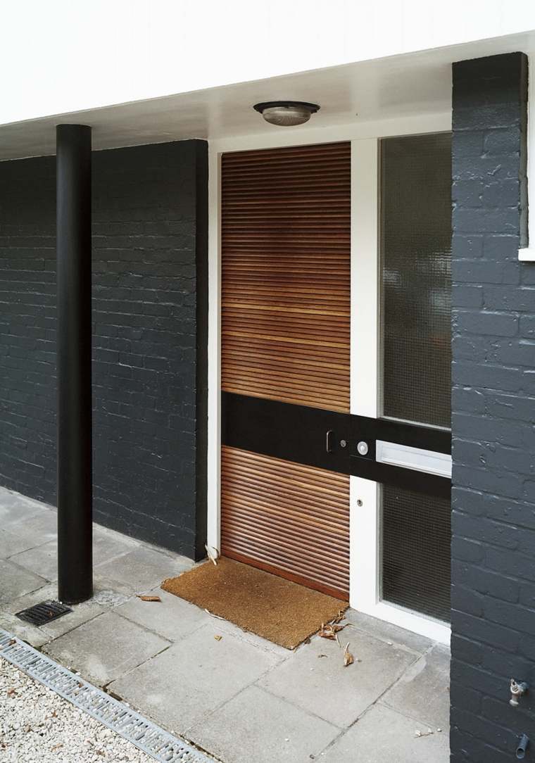 portes d'entrée en bois design sean myers idée moderne extérieur 