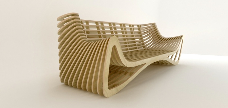 sofa design bois interieur moderne