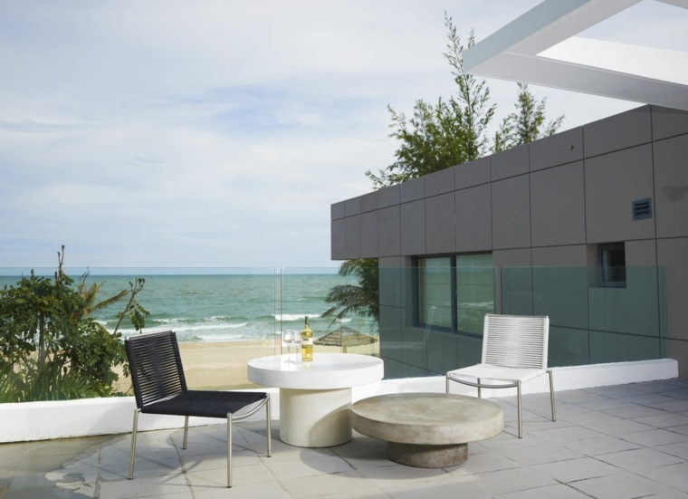 tables de jardin terrasse moderne decoration
