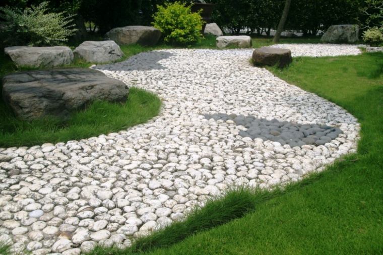 jardin allee pierre decoration zen
