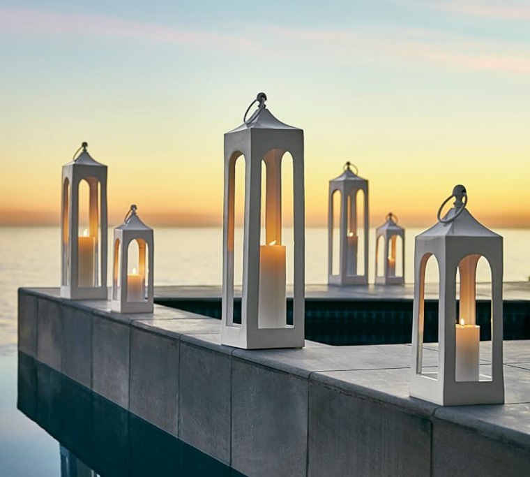 aménager une terrasse decoration idee lanterness exterieures