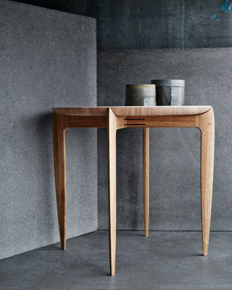 table bois salon design déco idée objets design 