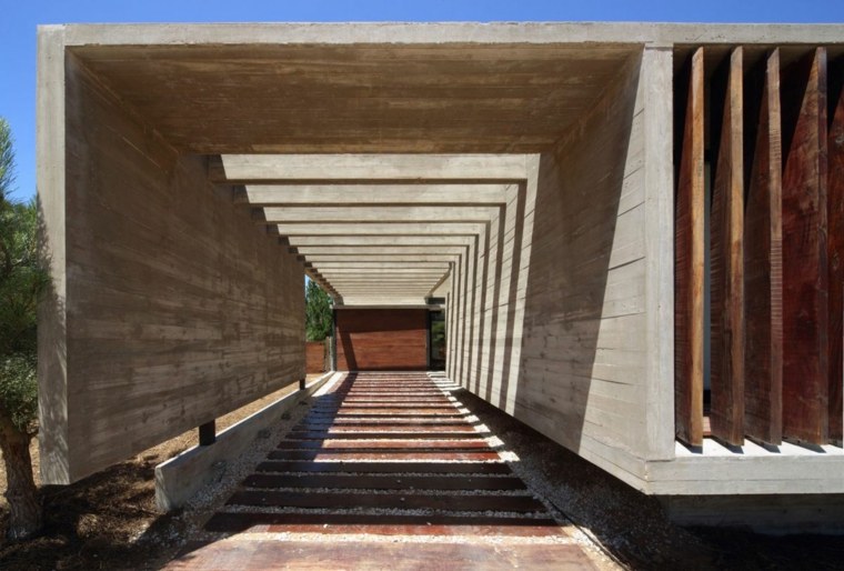 images maison exterieur bois decoration beton