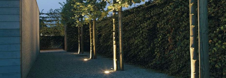 jardin paysager eclairage deco moderne
