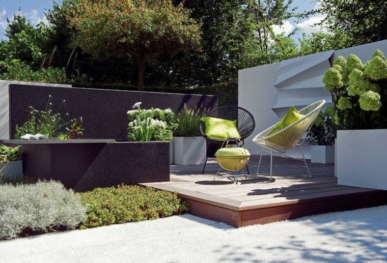 jardin paysager mobilier terrasse moderne