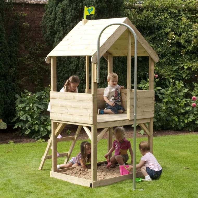 maison jardin bois structure jeux enfant 