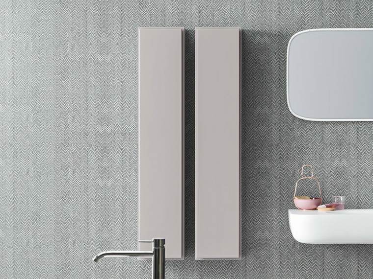 meuble pour petite salle de bain bois idée mur meuble papier peint 