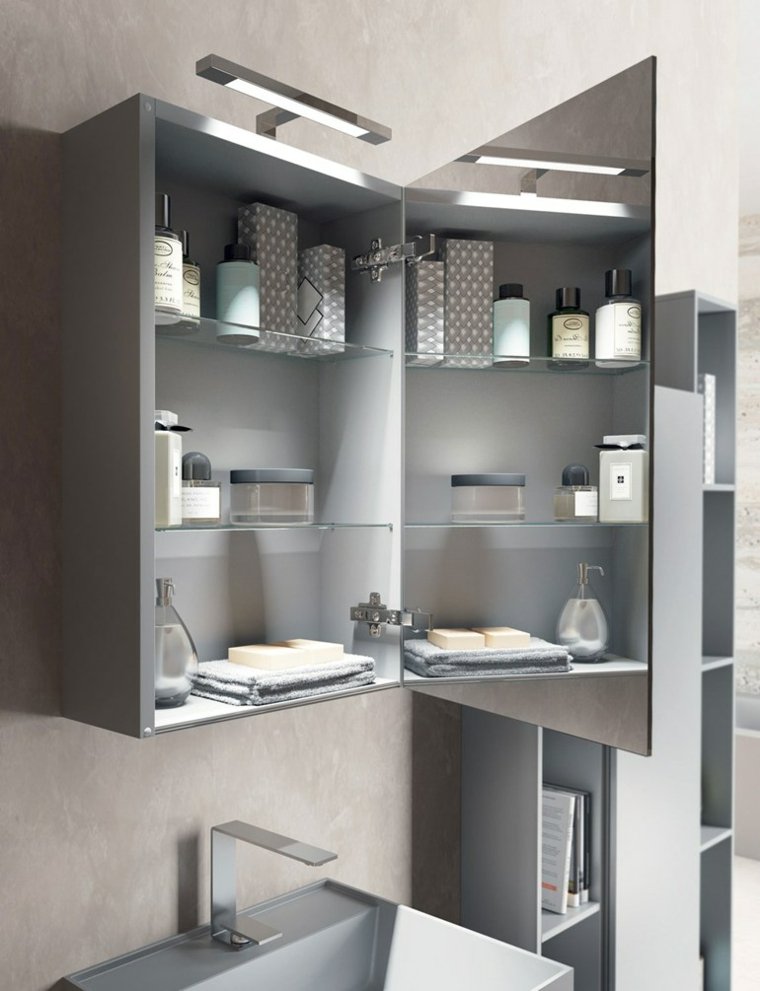 idée salle de bain meuble bois design aménager luminaires 