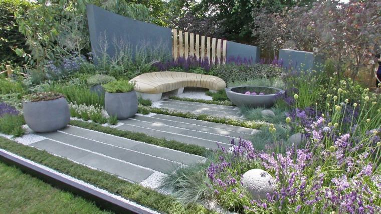 mini jardin paysager decoration terrasse moderne
