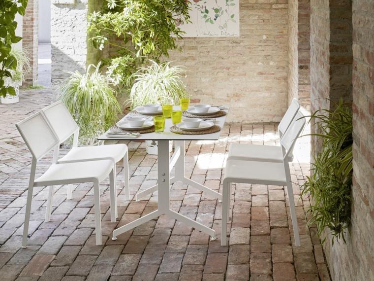 mobilier de jardin design tables de jardin chaise idée aménager espace