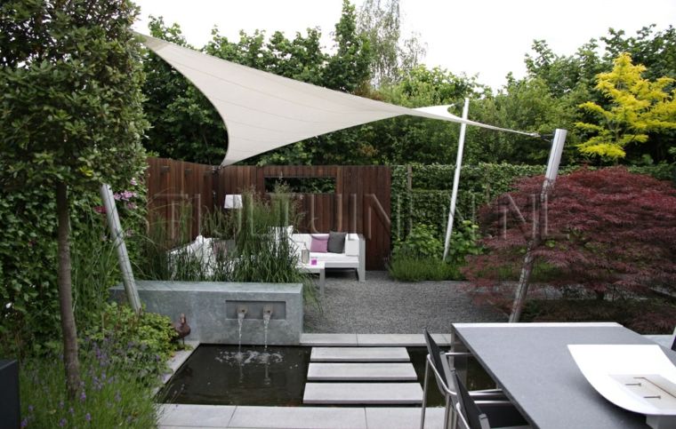 idee terrasse sol extérieur moderne jardin