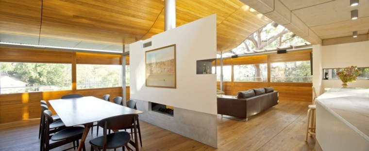 cheminée moderne design maison interieur deco moderne