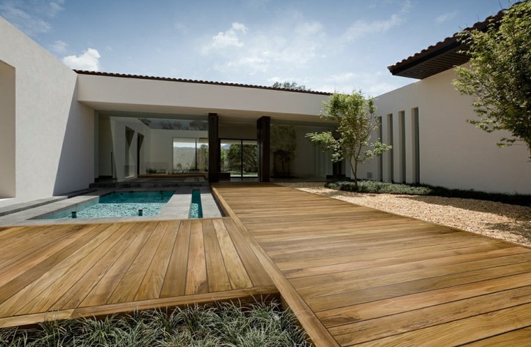 couvrir une terrasse en bois maison deco moderne exterieur
