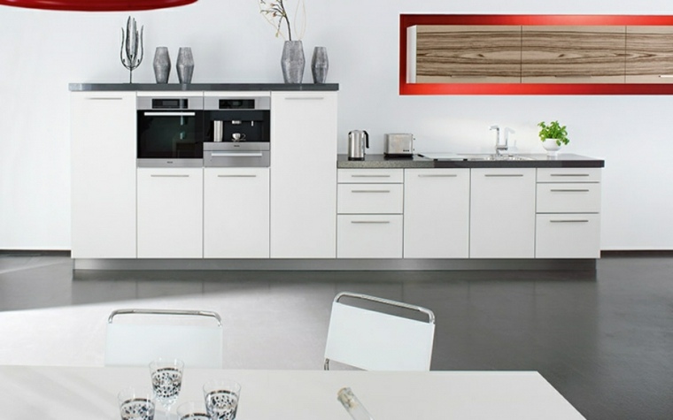 images cuisines blanches idee deco moderne