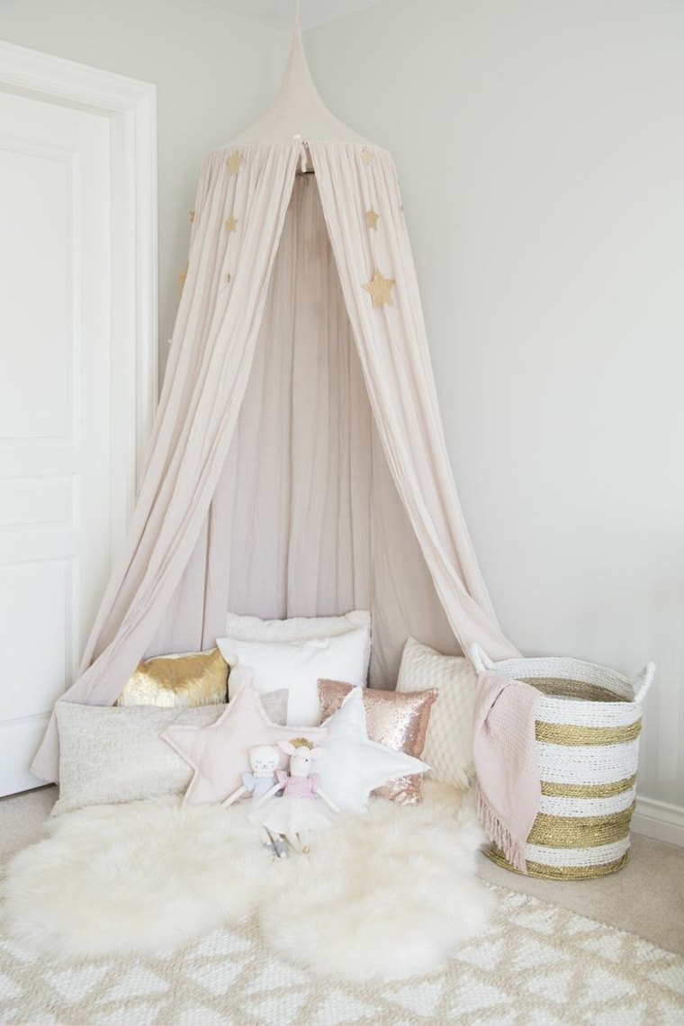 shabby chic idee deco enfant fille chambre