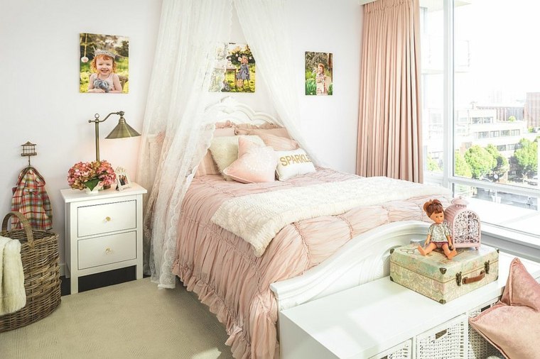 idees chambre fille decoration style shabby chic