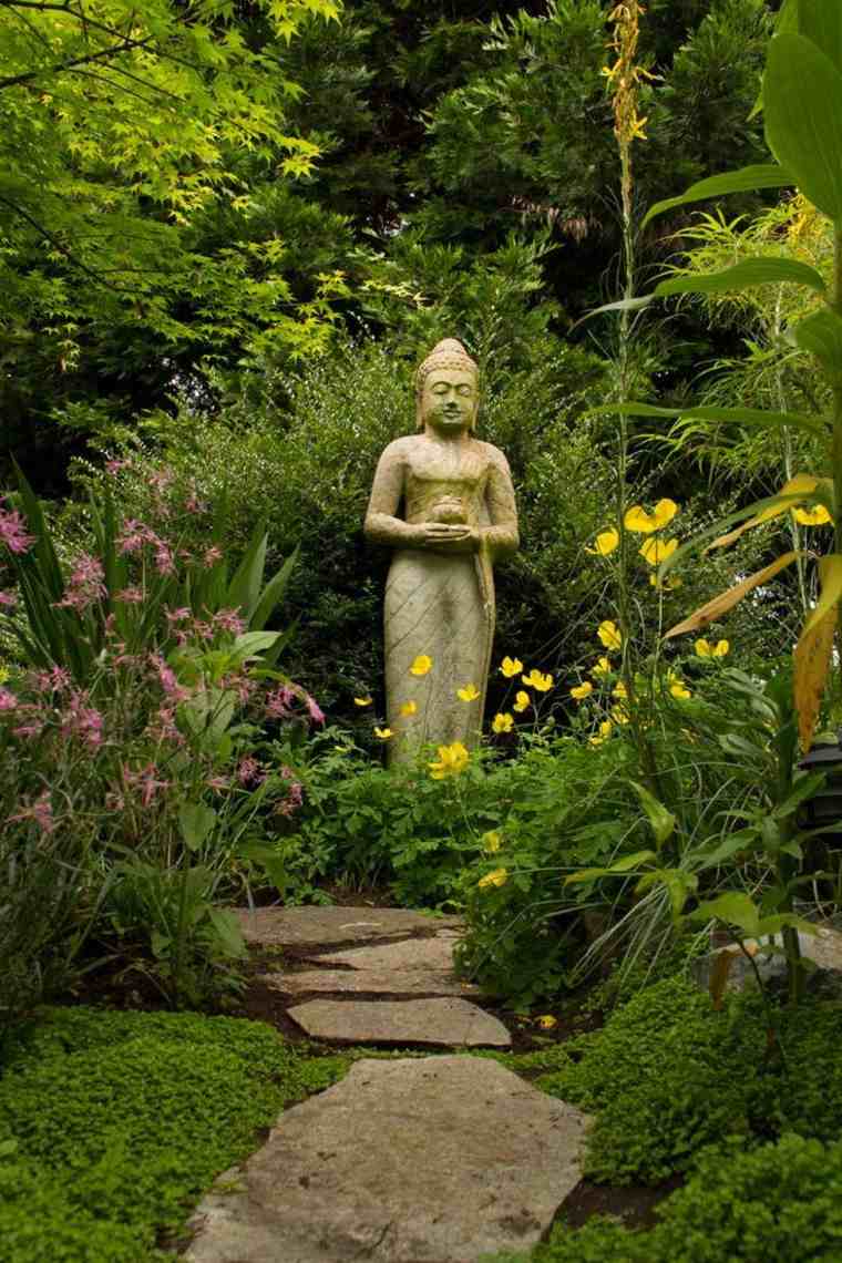 jardin japonais deco statuette
