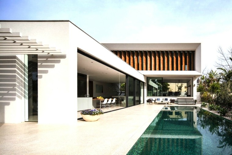 jardin minimaliste idee terrasse maison design moderne