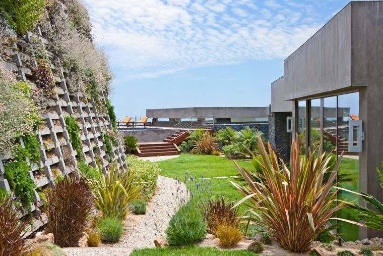 jardins paysagers terrasse deco moderne