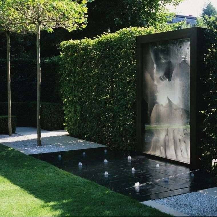 jardin moderne amenager un petit bassin exterieur