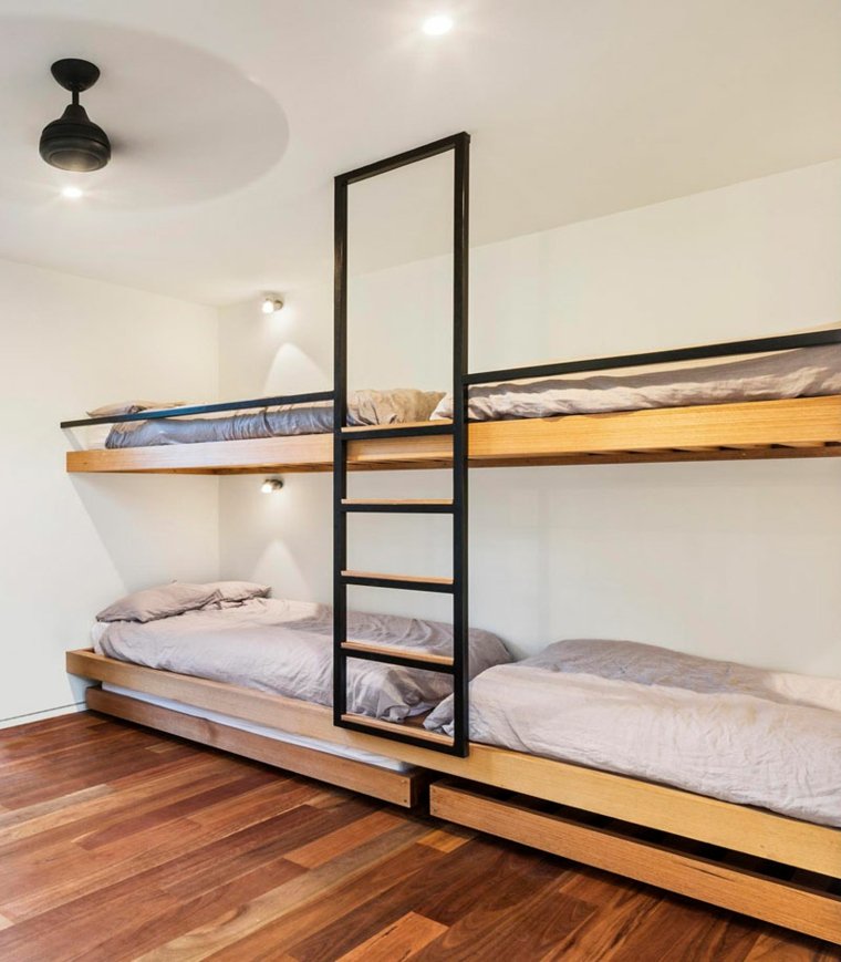 aménager une chambre avec lit mezzanine moderne idée 