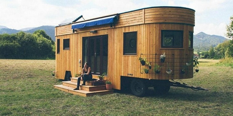 maison transportable bois caravane