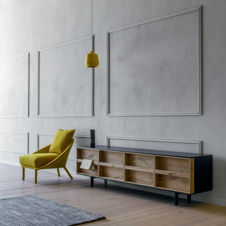 idée meuble de salle à manger contemporain salle à manger mobilier bois aménager espace luminaire suspension