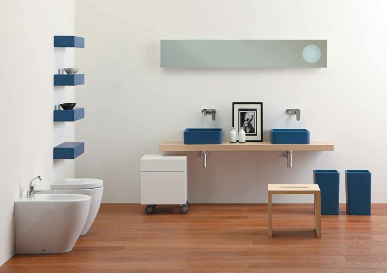 parquet salle de bain style minimaliste