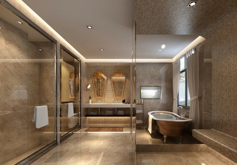 plafond salle de bain luxe deco idees