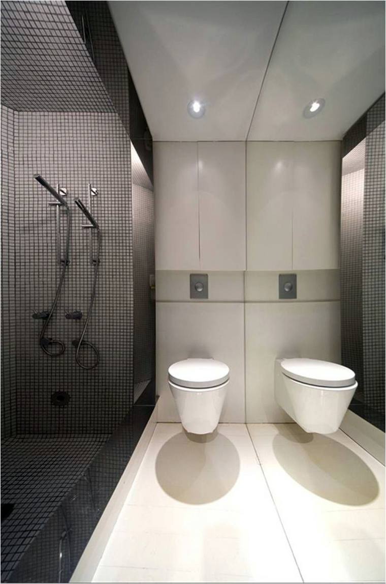 salle de bain avec douche italienne revetement