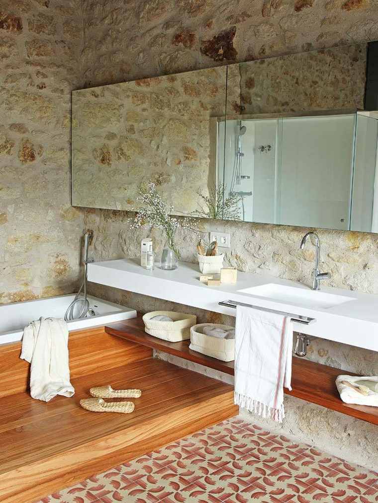 salle de bain design rustique interieur design moderne