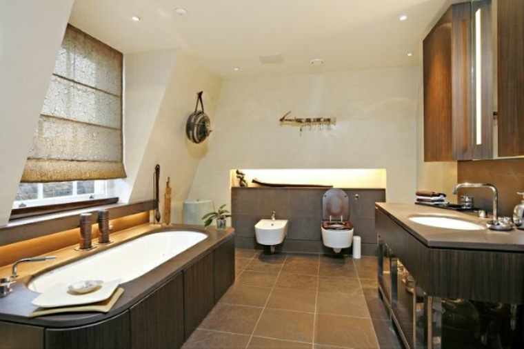 design appartement luxe baignoire moderne design tendance 