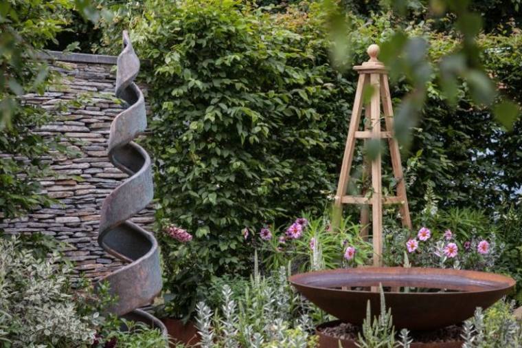 décorer un jardin idée aménager espace moderne extérieur