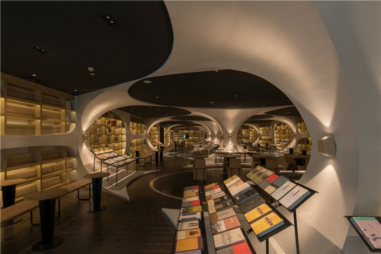 grande bibliothèque design étagères chine moderne idée design